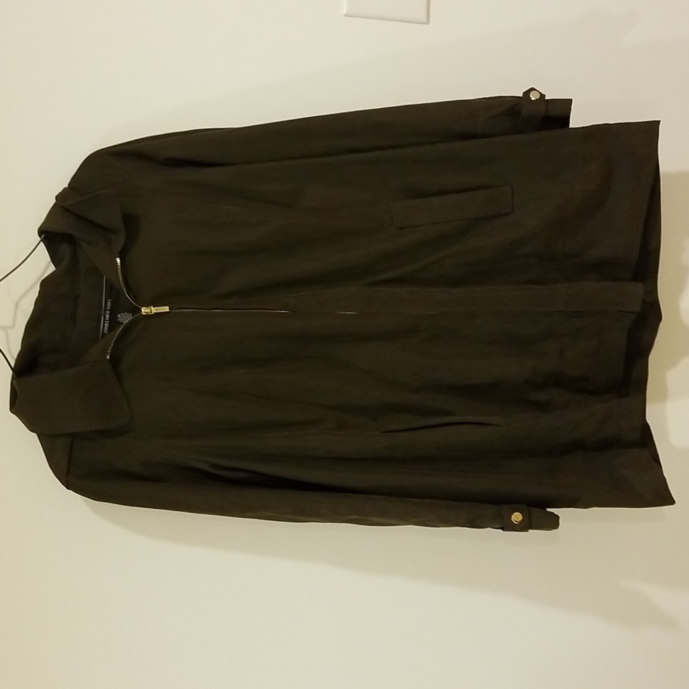 Olive green trench coat Size L